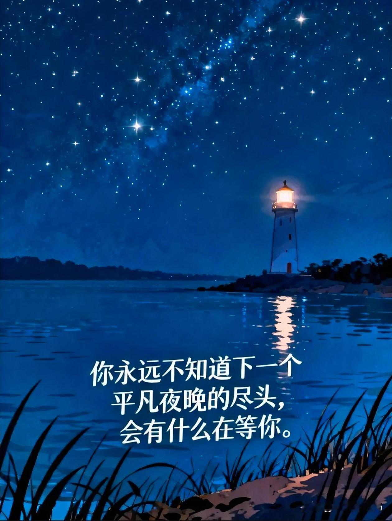 你永远不知道下一个平凡夜晚的尽头，会有什么在等你。
也许是困顿的路人不经意间看到