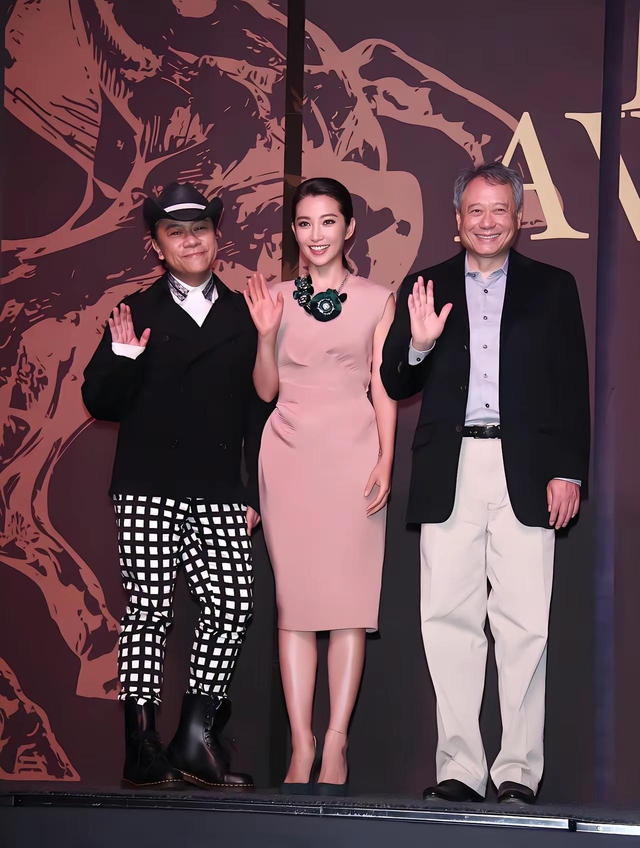 2013年，第50届台湾电影金马奖评审团，李安、蔡康永、李冰冰齐聚亮相，李安是本