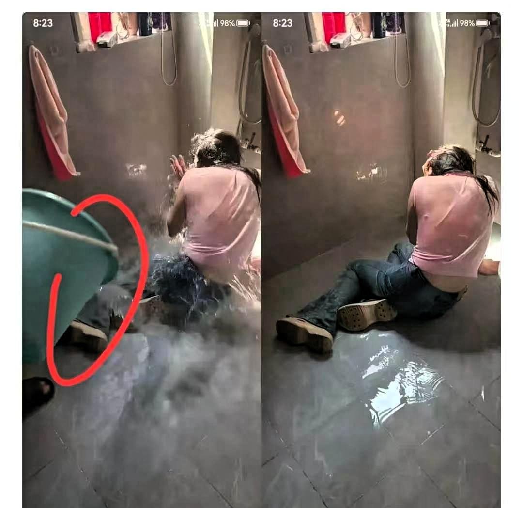 妻子出轨，被丈夫发现，回到家里，丈夫没有跟妻子争吵，也没有动手打骂，等妻子洗澡的