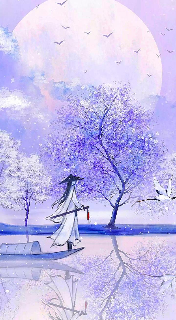 古风元素图片壁纸 江湖侠客仗剑走天涯人在画中游