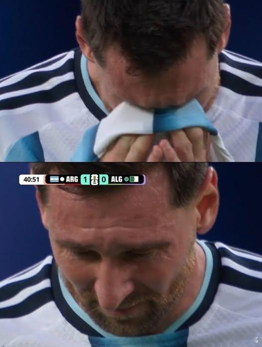 阿根廷3比0阿尔及利亚 梅西打进第一个进球之后，为何会洒下英雄泪？梅西帽子戏法