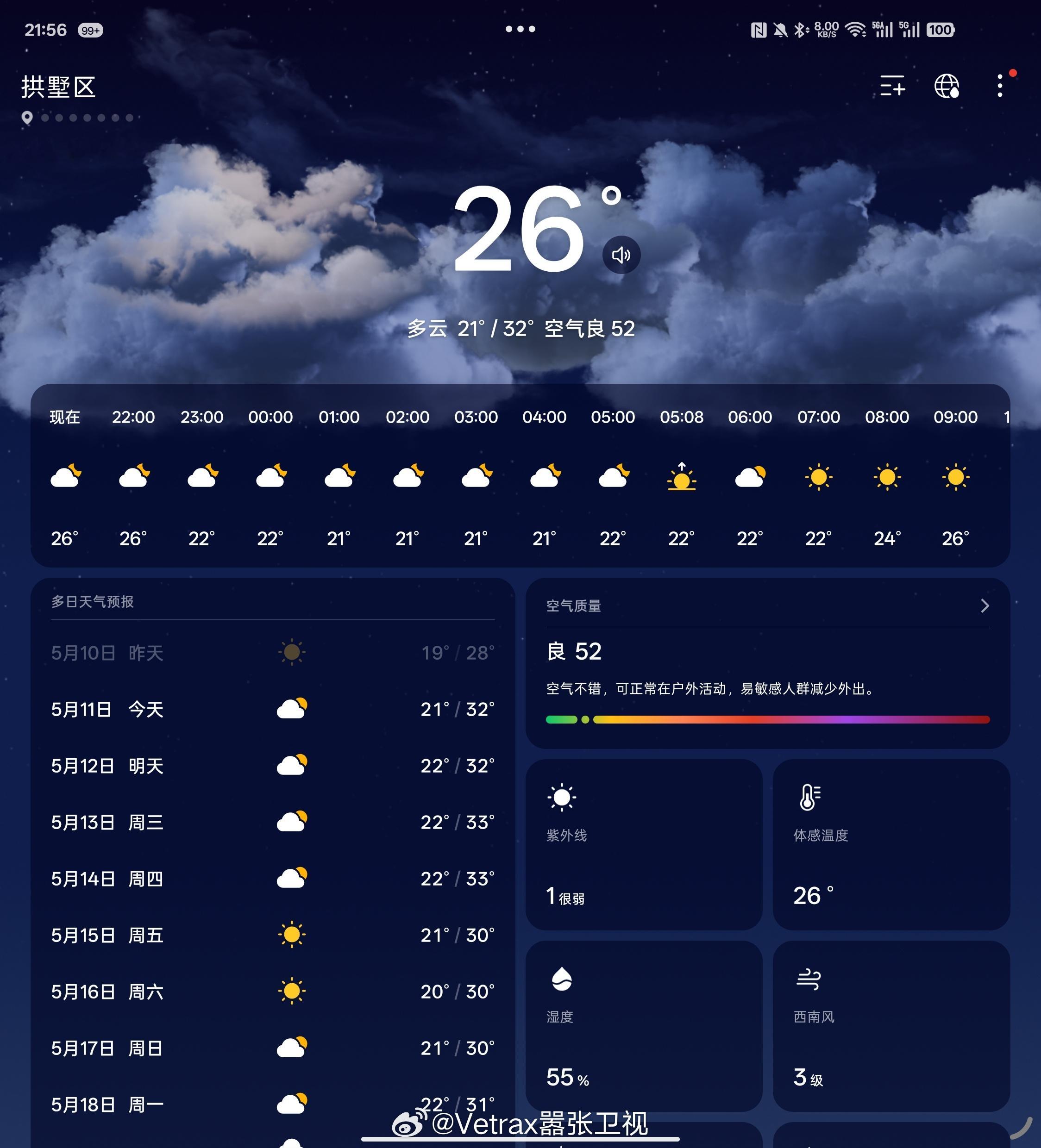 大晚上的，杭州现在还有 26℃……