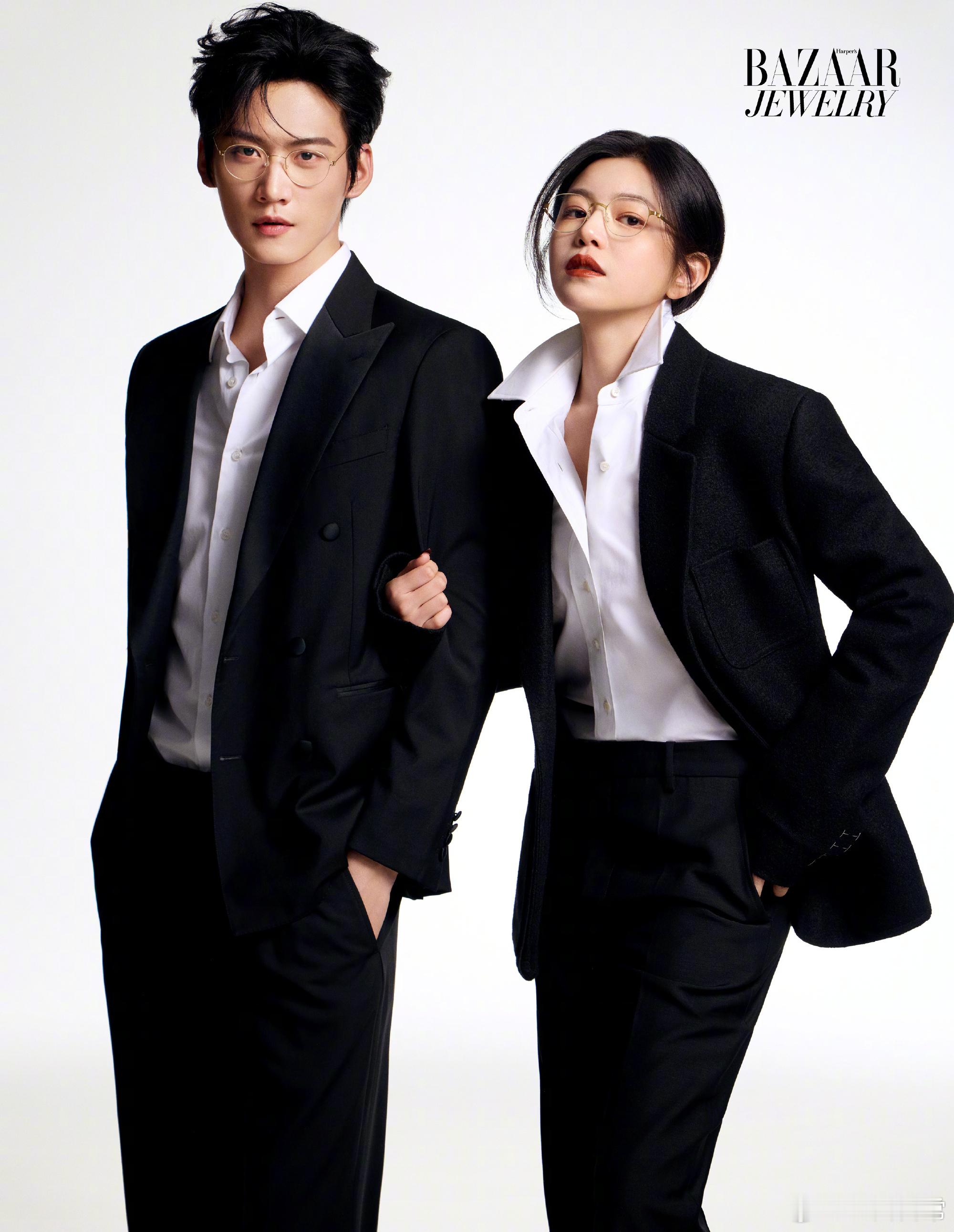 陈妍希、周柯宇《狙击蝴蝶》时尚芭莎双人大片 