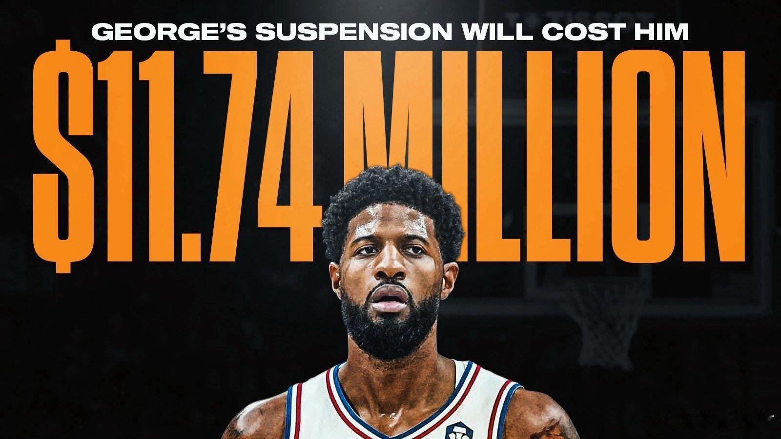 保罗·乔治因违反联盟禁药政策被禁赛25场。日前，乔治声明称，他是在治疗心理健康问