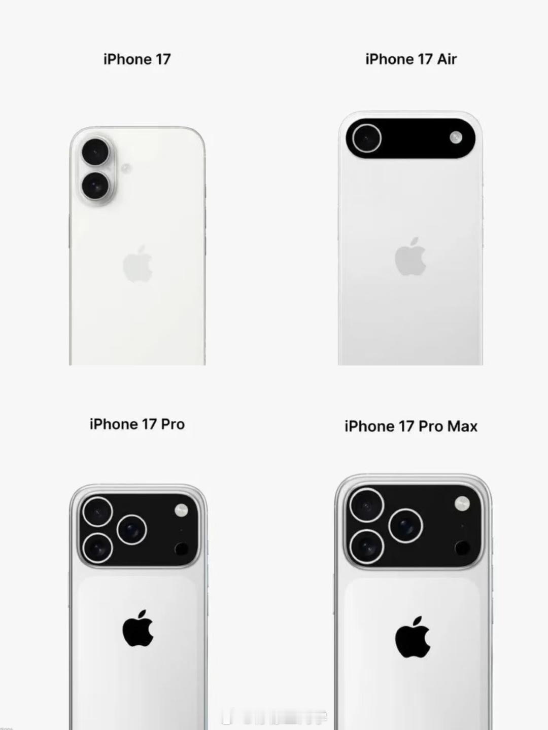 iPhone17系列模型机曝光我怀疑苹果频繁上热搜就是为了让大家习惯这个外观……