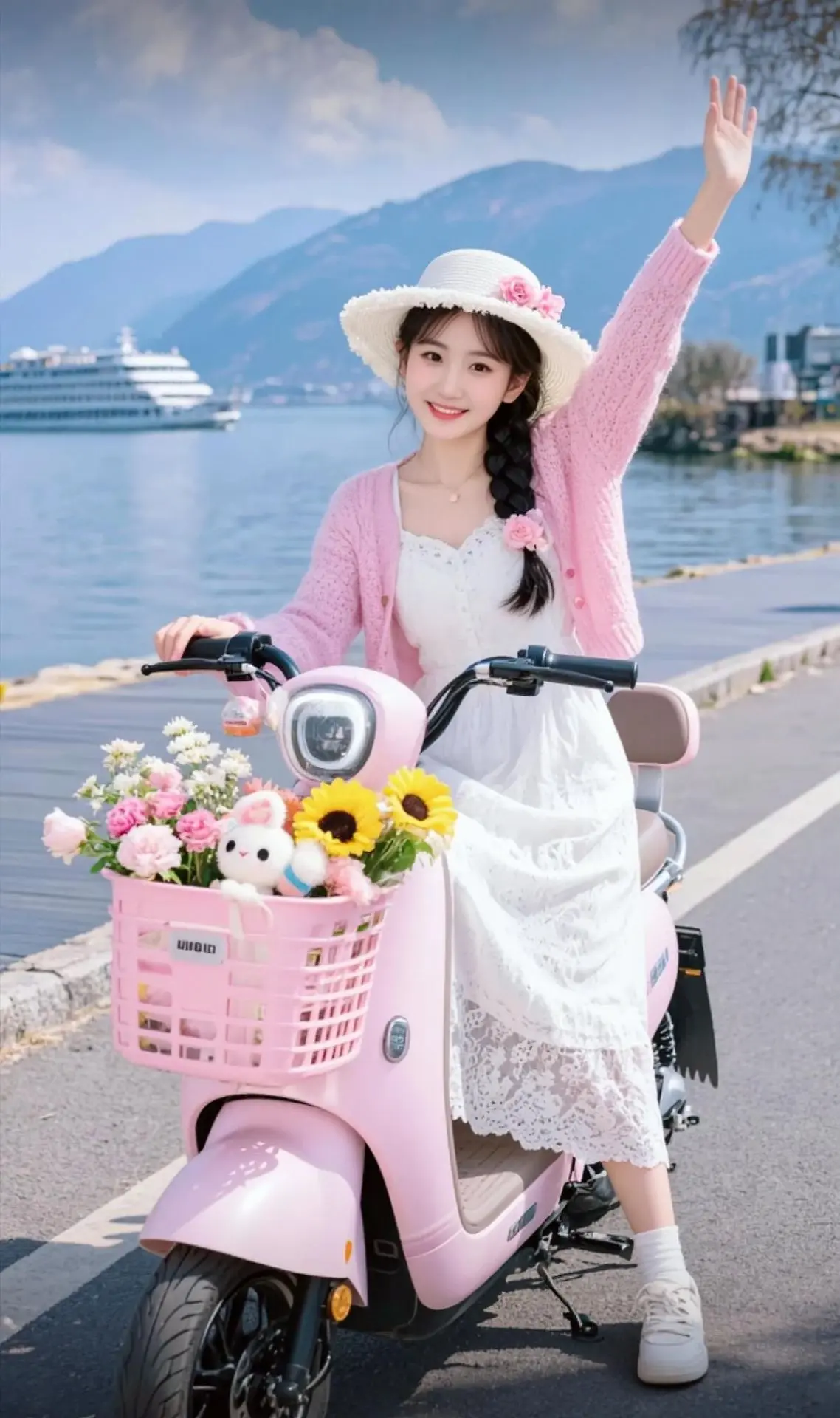AI清新海岛写真感 ai创作