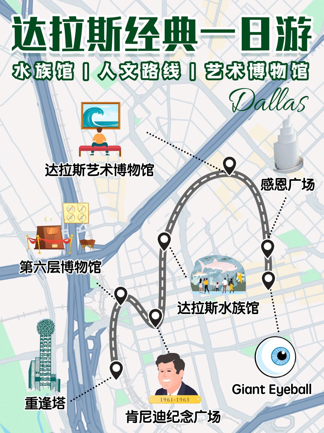 达拉斯旅行｜一日游经典路线·7大景点全打卡
