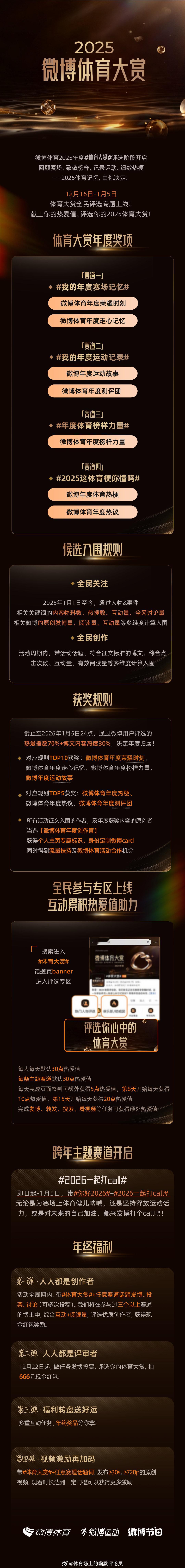 【2025评选阶段正式开启】回顾赛场、致敬榜样、记录运动、细数热梗——2025体