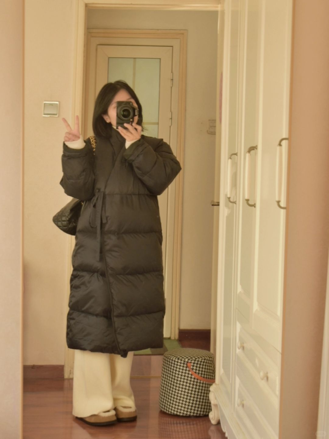 晚安，小个子的7️⃣套长款羽绒服穿搭