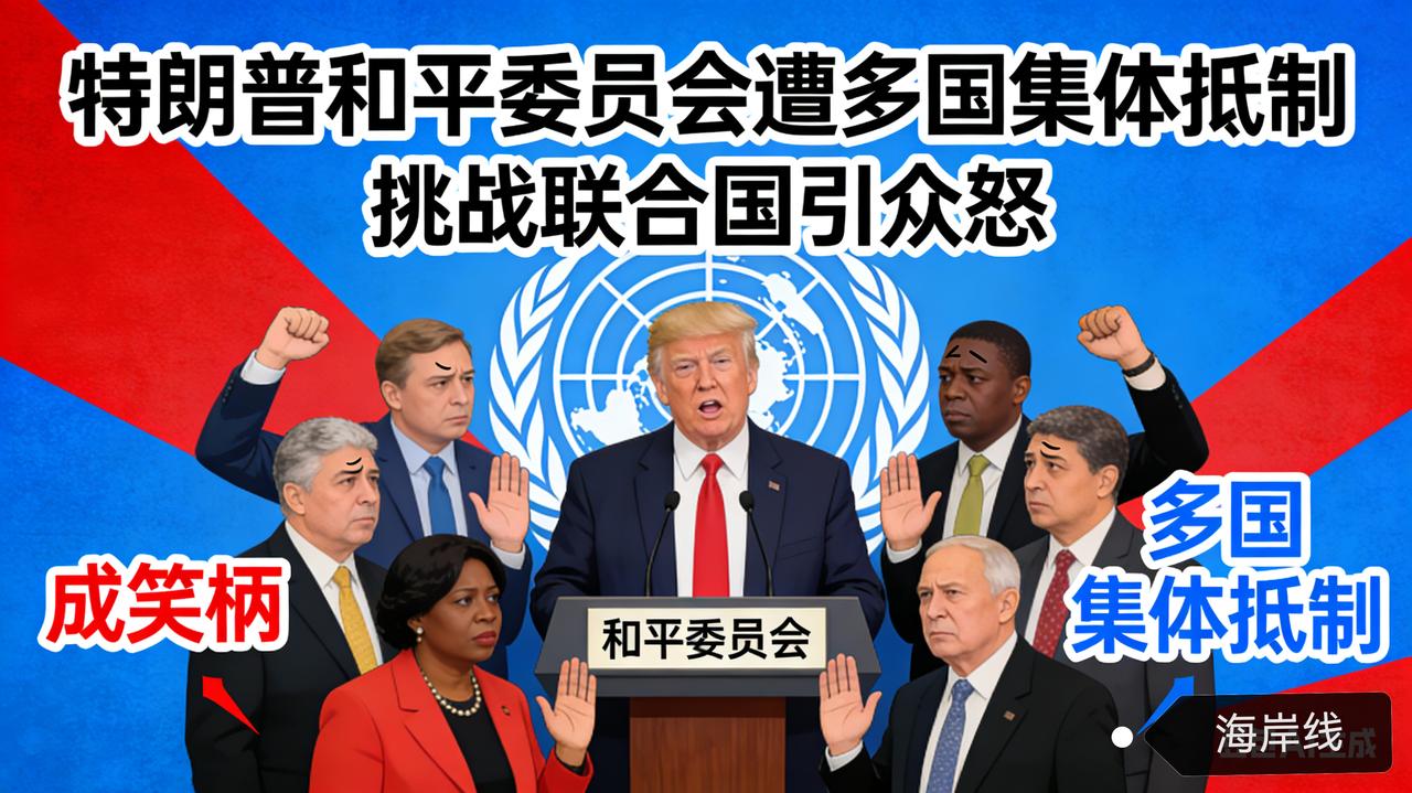 遭多国集体抵制！特朗普和平委员会成笑柄，挑战联合国引众怒
 
特朗普打造的“和平