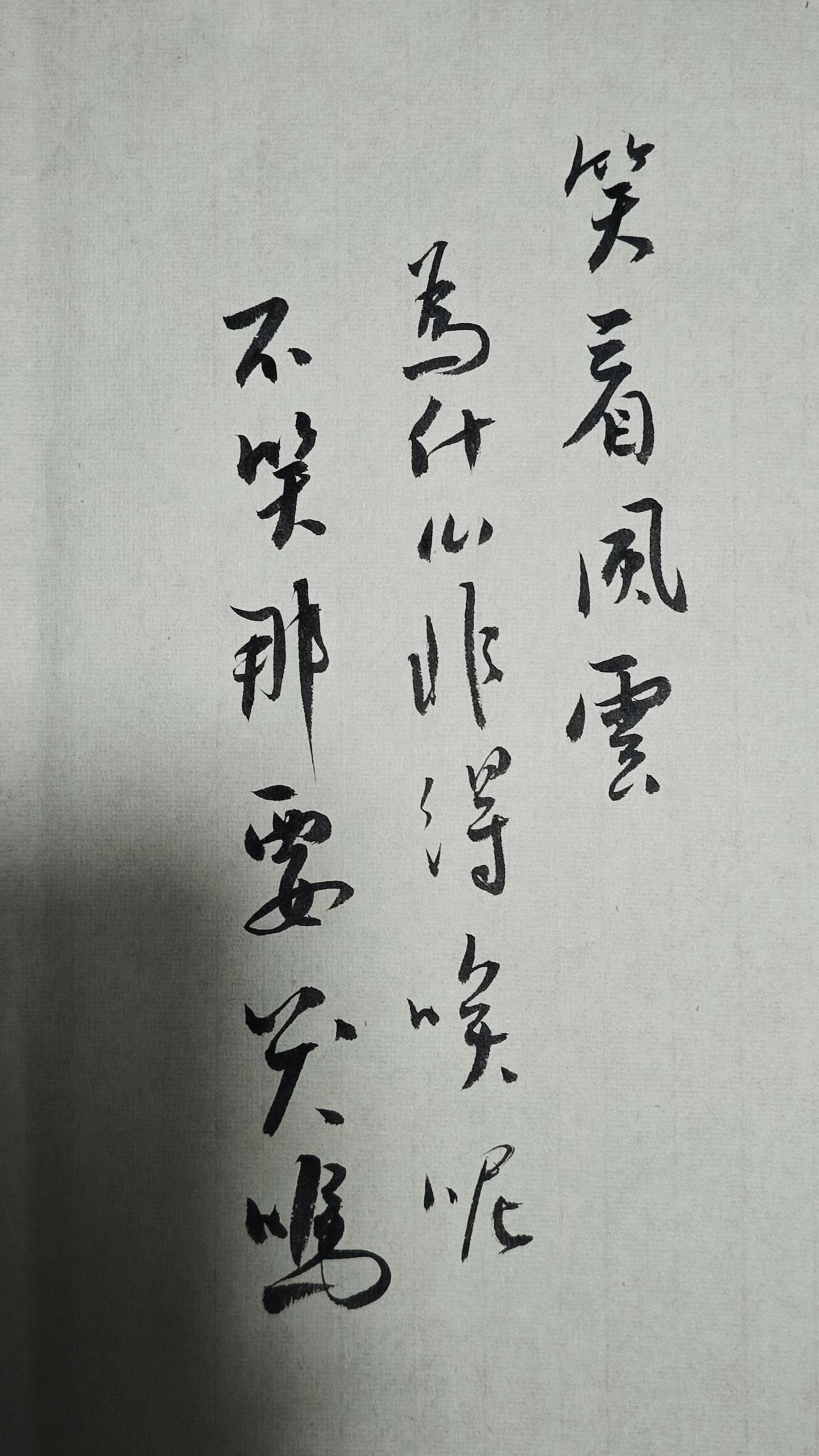 写字是一种生活 
书法里的豁达