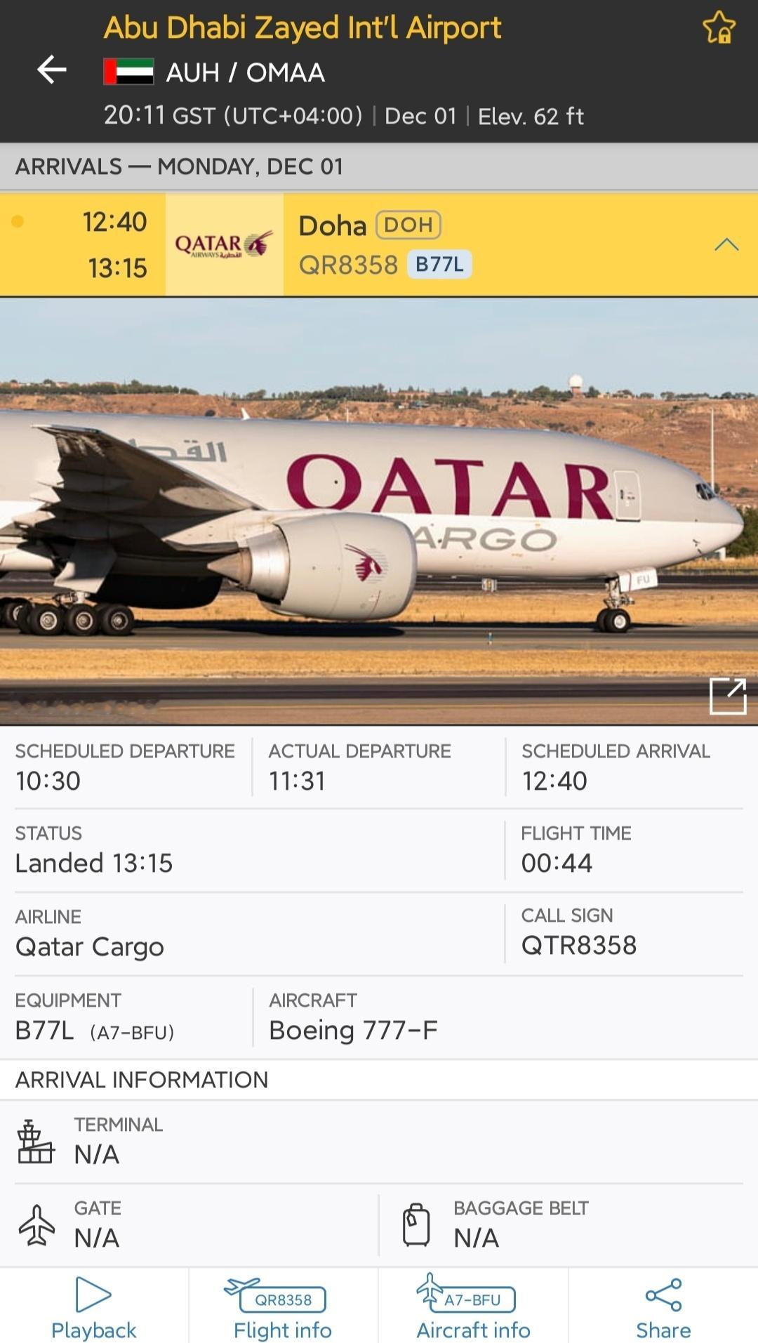 各支F1车队的赛车及相关部件📦 陆续从卡塔尔🇶🇦🛫 ⏩ 抵达阿布扎比🇦