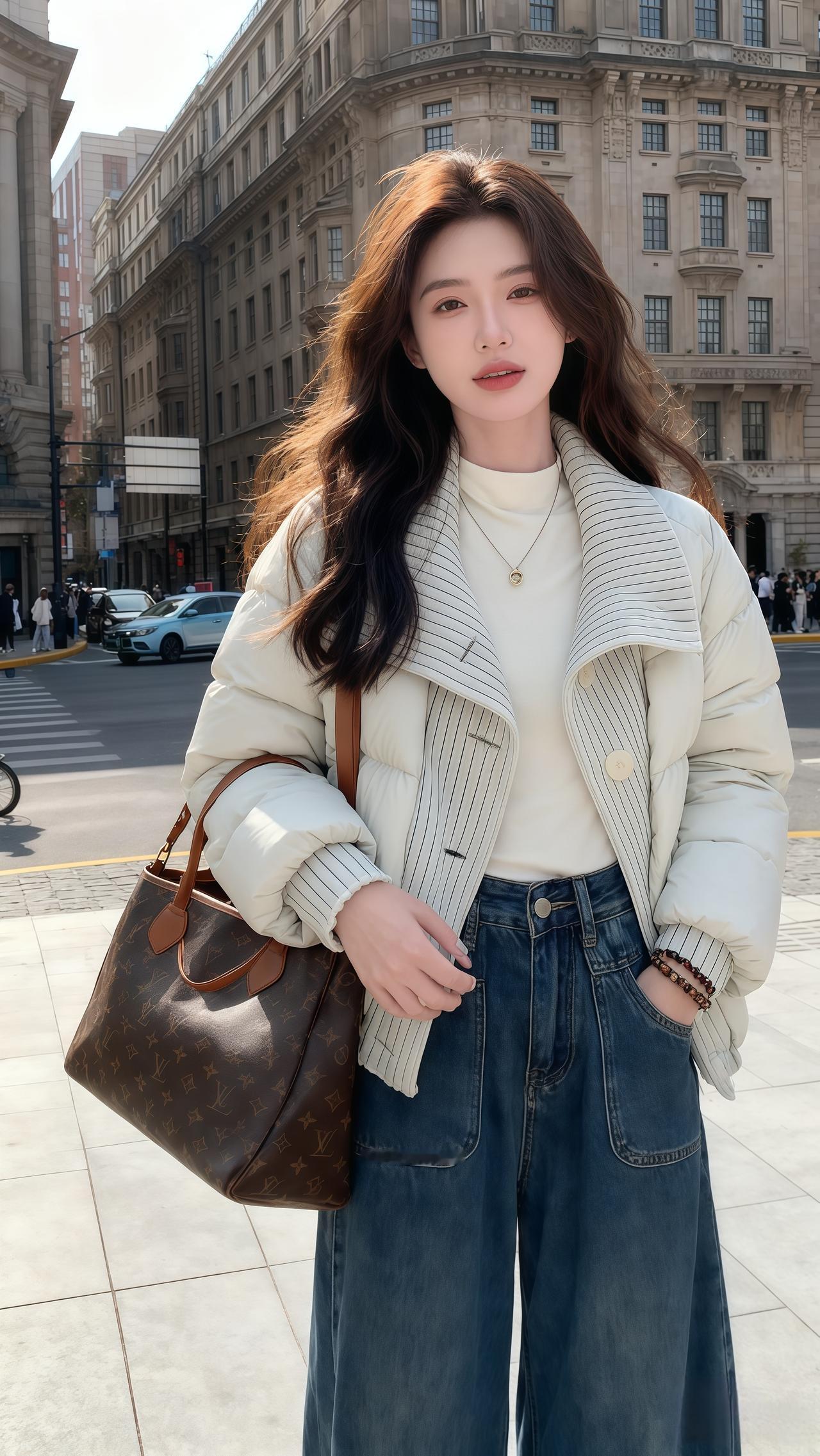 时尚穿搭 韩系穿搭穿搭今天穿什么羽绒服