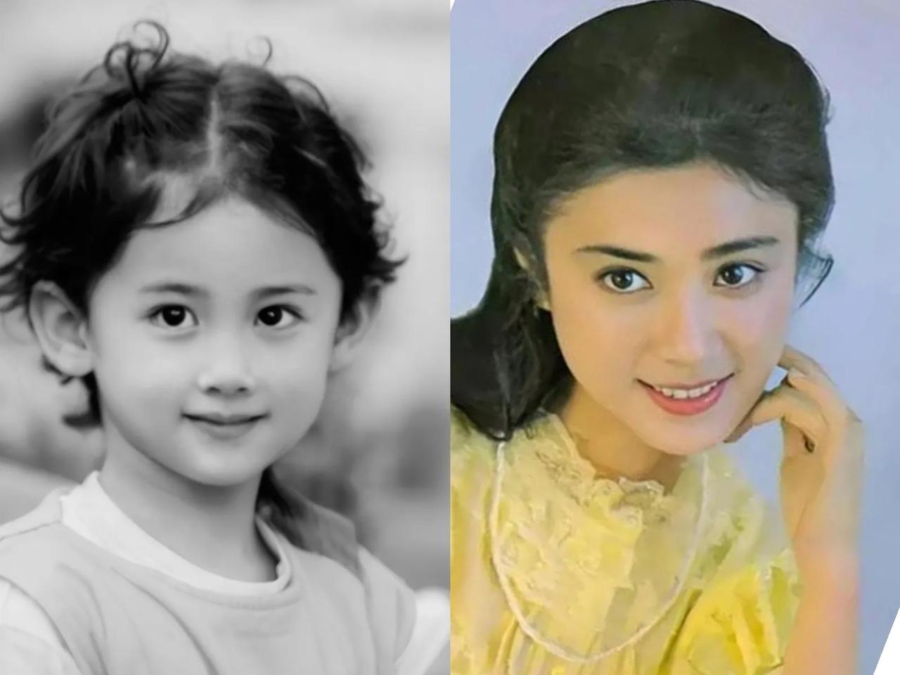 原来从小美到大是真的！
她把“天生丽质”焊在成长轨迹里：幼时眉眼藏灵气，骨相撑起