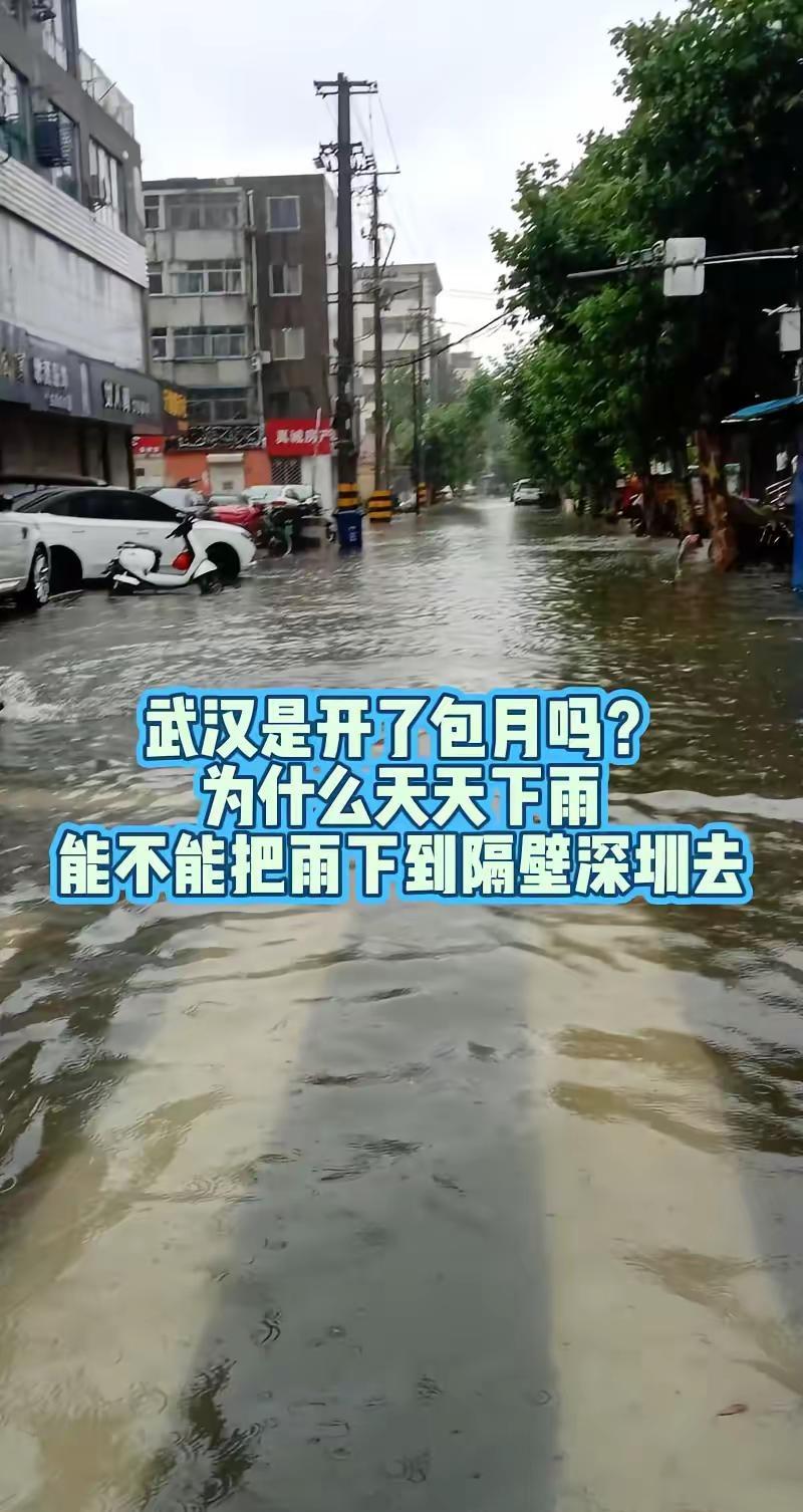 武汉这是包月了吗？为什么天天下雨？能不能下到隔壁深圳去？暴雨天气出行安全 城市街