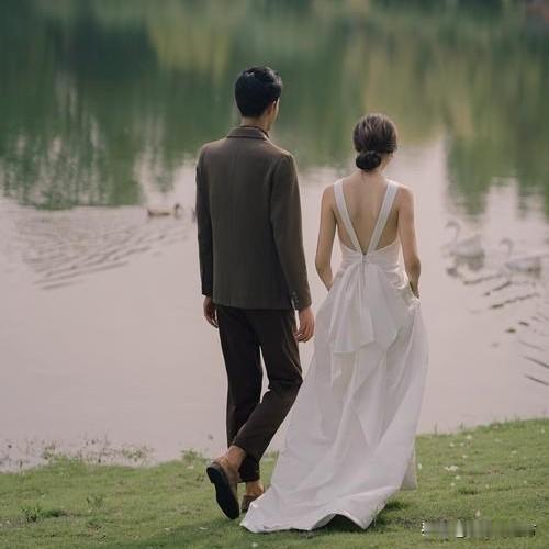 五一假期，谁见过这样的三无婚礼？

没有拱门追光，新娘穿普通白裙别着胸花，新郎穿