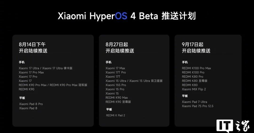 【小米澎湃OS4Beta版明日起陆续推送，柔光玻璃、超级小爱 2.0 等升级亮点