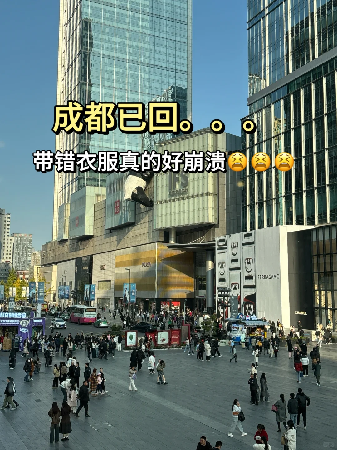 刚从成都回来，真的好冷🥶