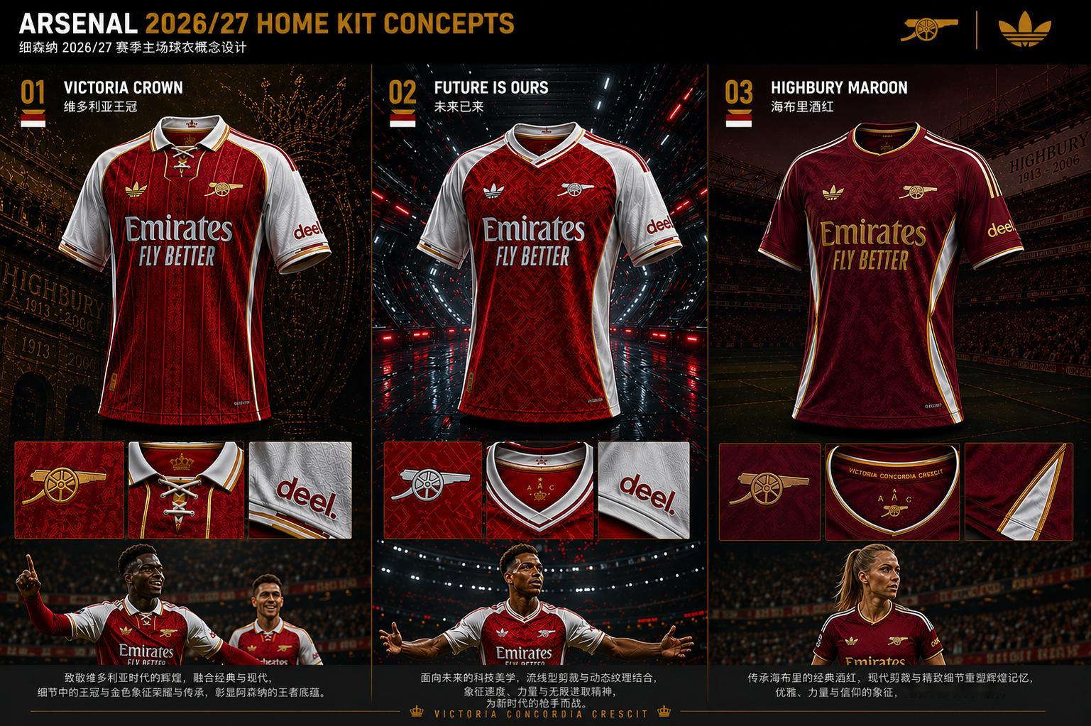 尝试用ChatGPT Images 2.0设计了3款主场球衣。 