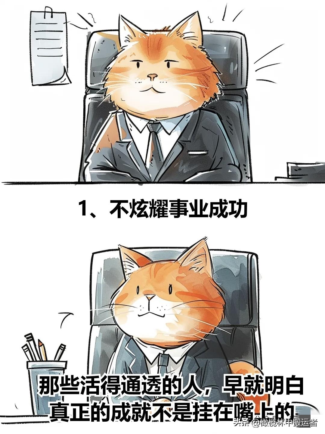 I 我发现，真正过得好的人，从不向熟人炫耀这4样东西日常治愈漫画 治愈系图漫画 