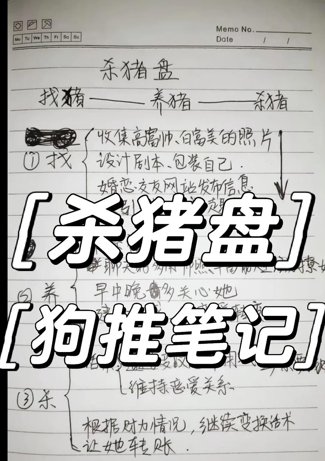 杀猪盘，狗推写的笔记看得出很努力
这是盘哥进公司后的必须要接触知道的东西
上面会