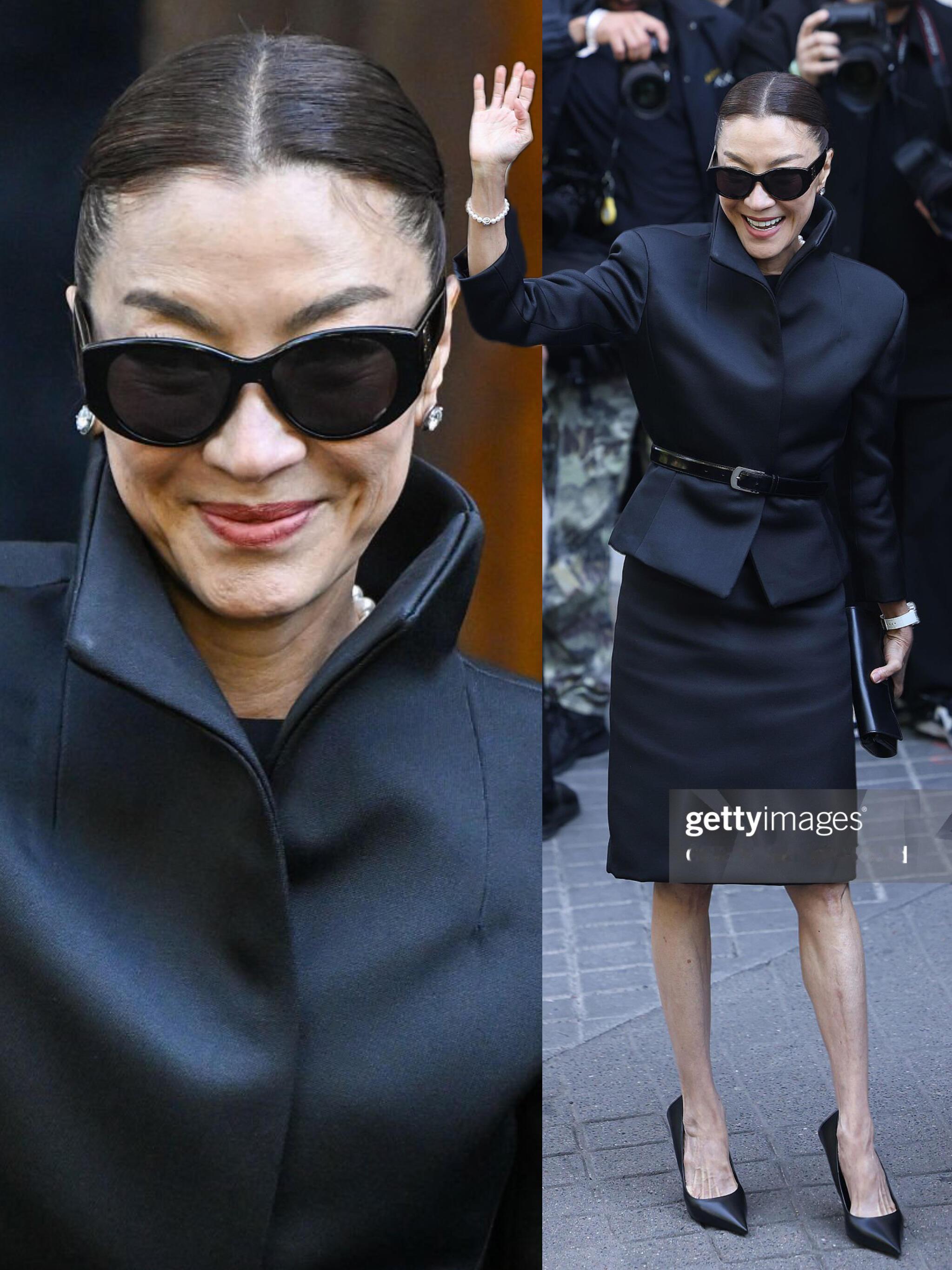 杨紫琼Balenciaga看秀！62岁的精气神…… ​​​