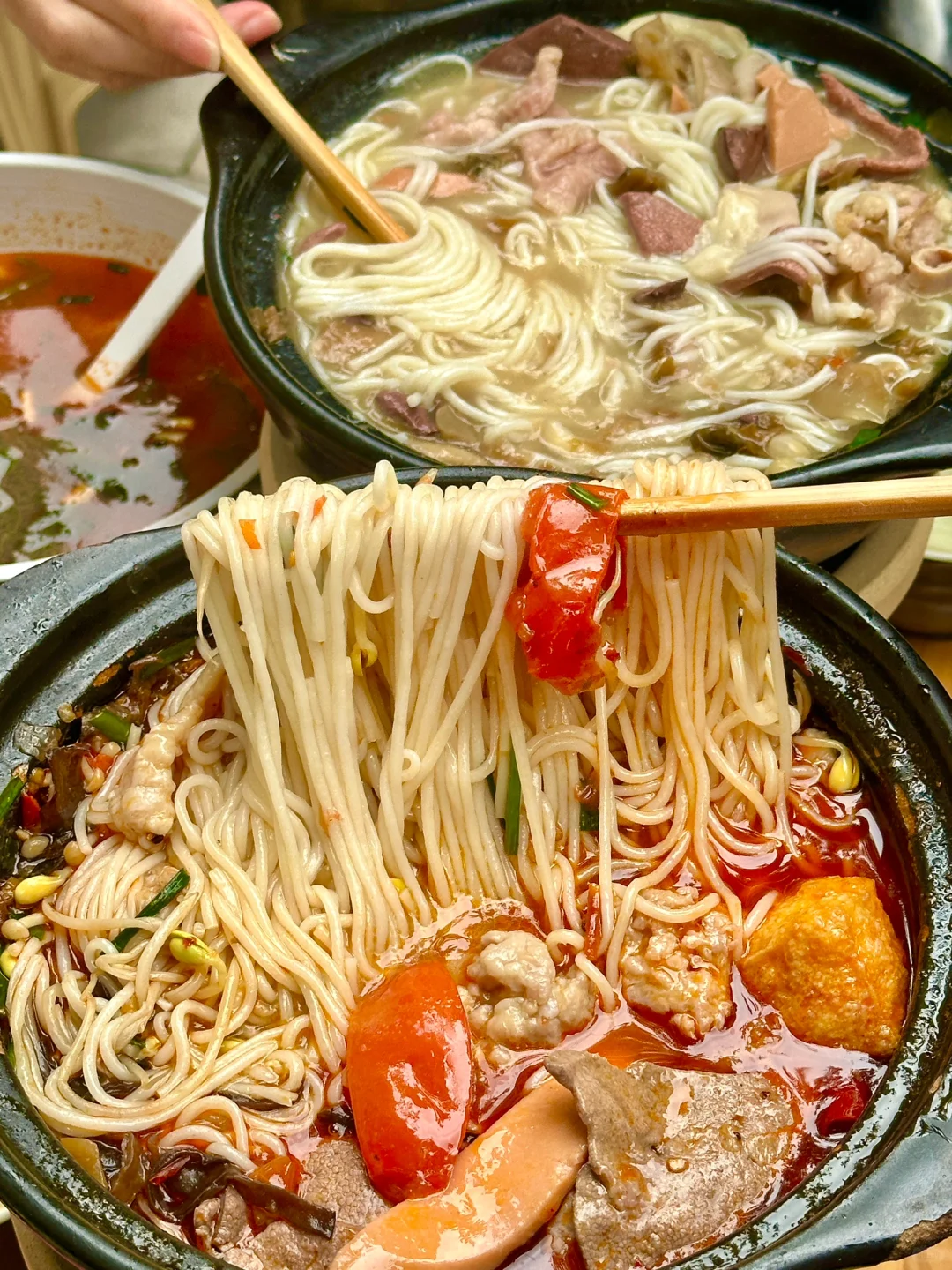 嗯❓刨猪汤米线❓没吃过‼️来试试～