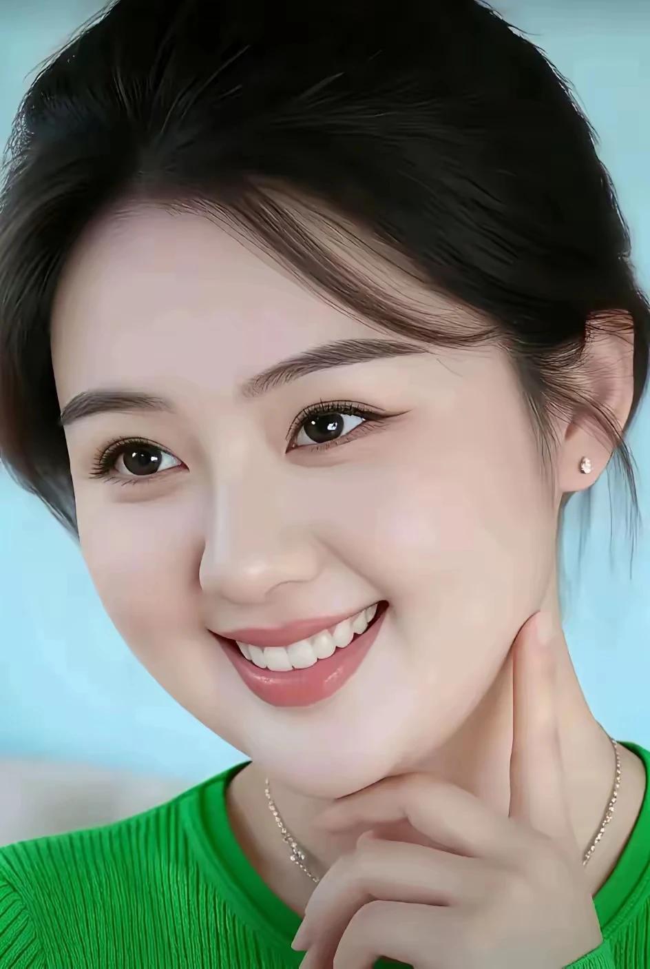 人上有人楼外楼，
妹妹漂亮又温柔。
多少帅哥梦中求，
等这姑娘抛绣球。