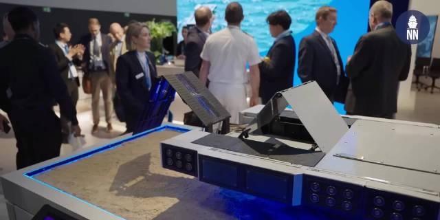 西班牙纳凡蒂亚造船厂在澳大利亚的子公司展出的”无人登陆艇“（ULC），多个ULC