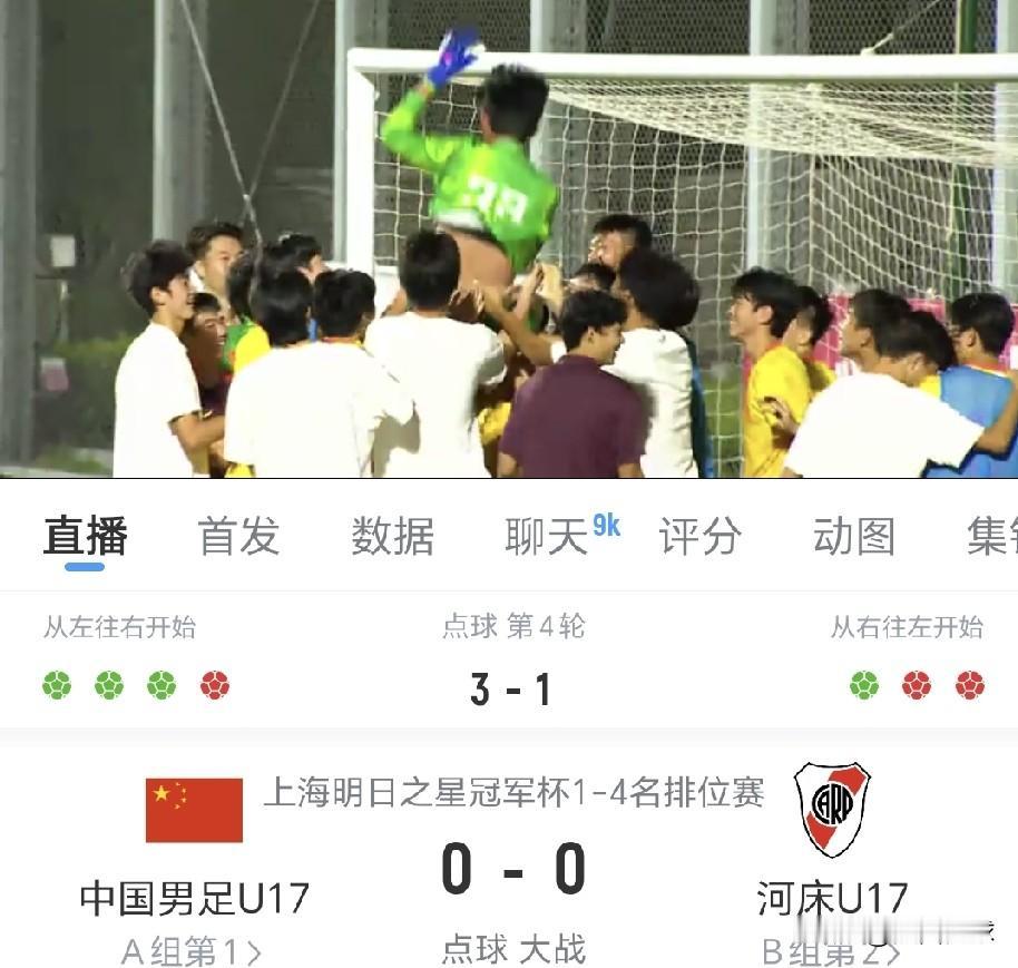 四战全胜晋级决赛，中国国少队战胜了阿森纳、毕尔巴鄂竞技、勒沃库森、河床等来自欧美