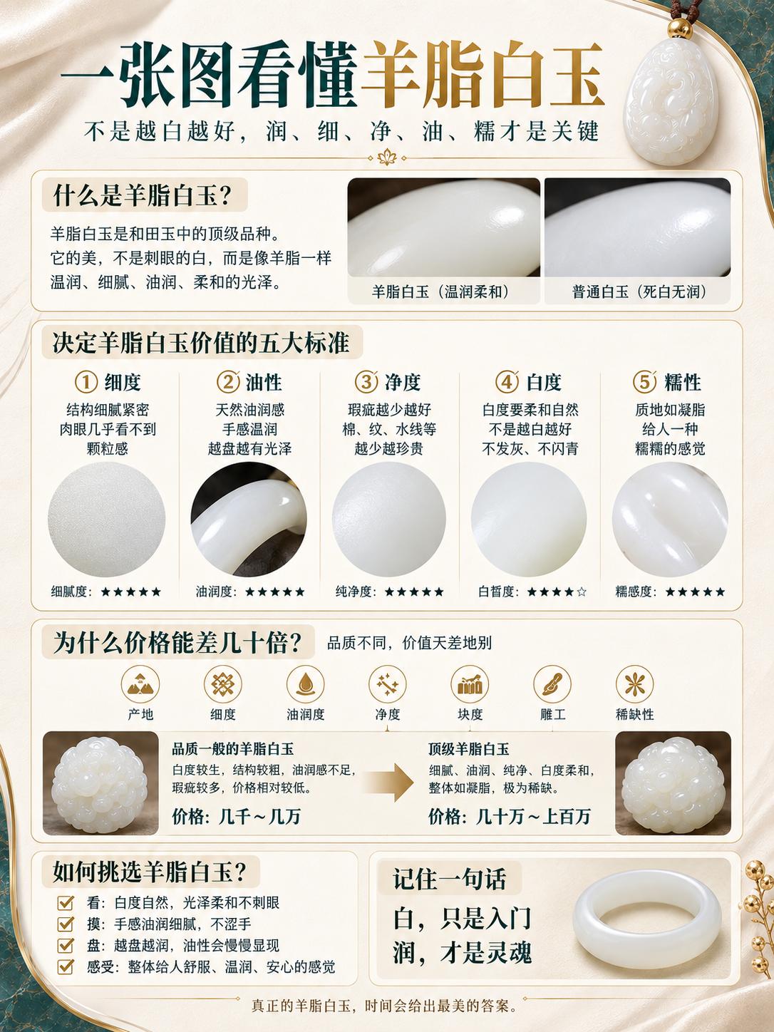 颠覆行业认知！市面上九成挂着“羊脂白玉”名头的货，其实都配不上这四个字。

太多