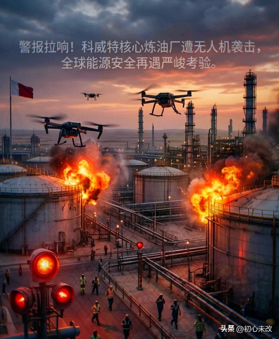 科威特那边传来消息，他们一个核心的大炼油厂——艾哈迈迪港炼油厂，3月19号突然被
