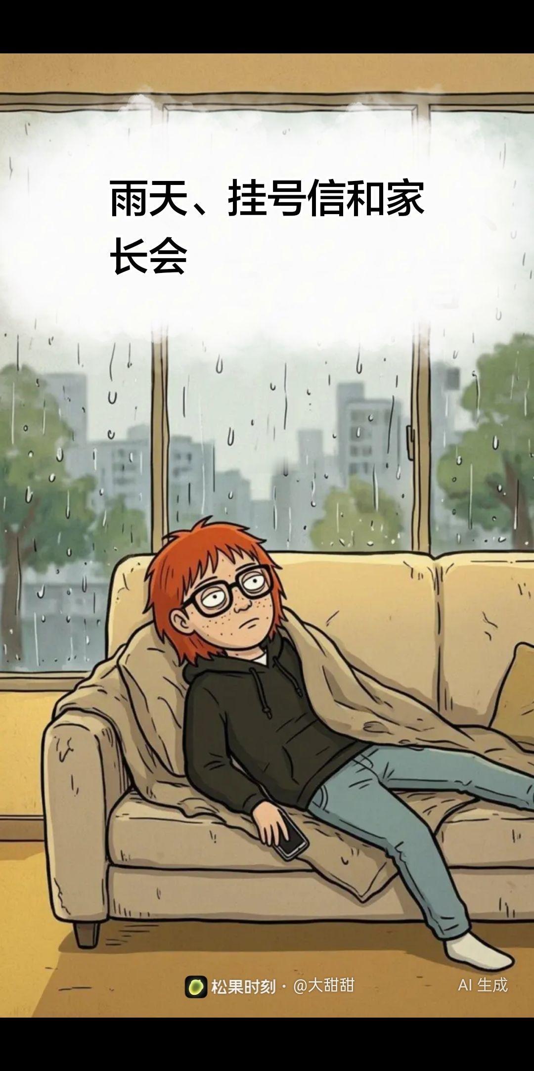 漫画 漫画推荐 家长会 雨天 双相情感障碍