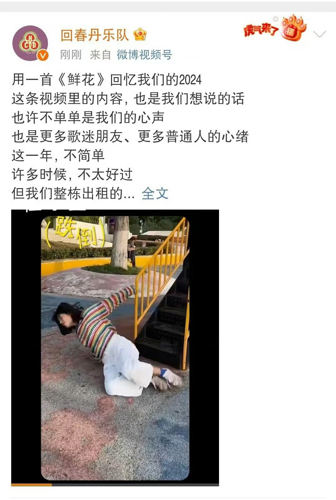 回春丹鲜花拯救我的2024 好开心我喜欢的乐队被越来越多的人看见，出场真的是一个