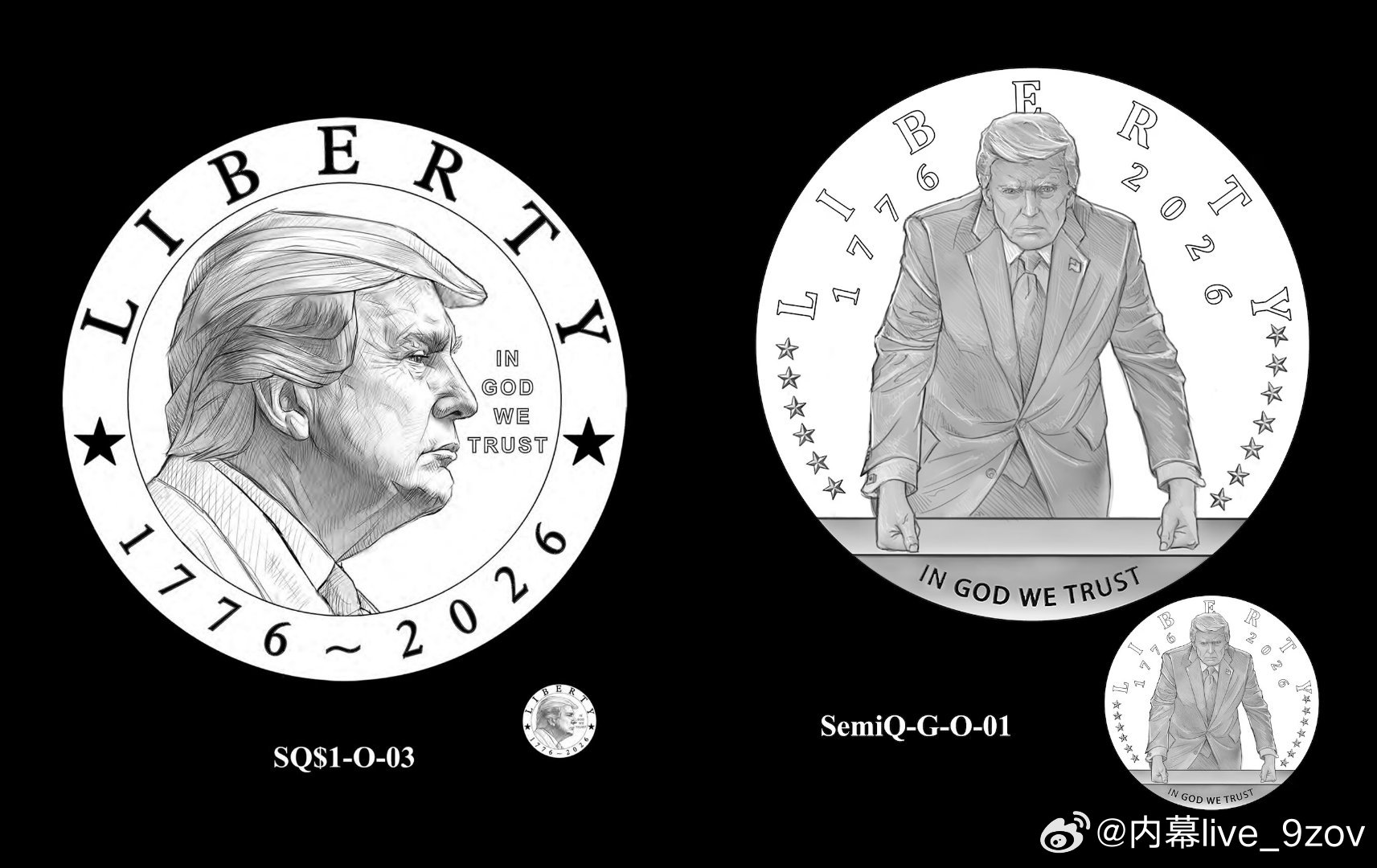 最新消息：美国美术委员会无异议批准发行24K金特朗普纪念币，为美国铸币局开始生产