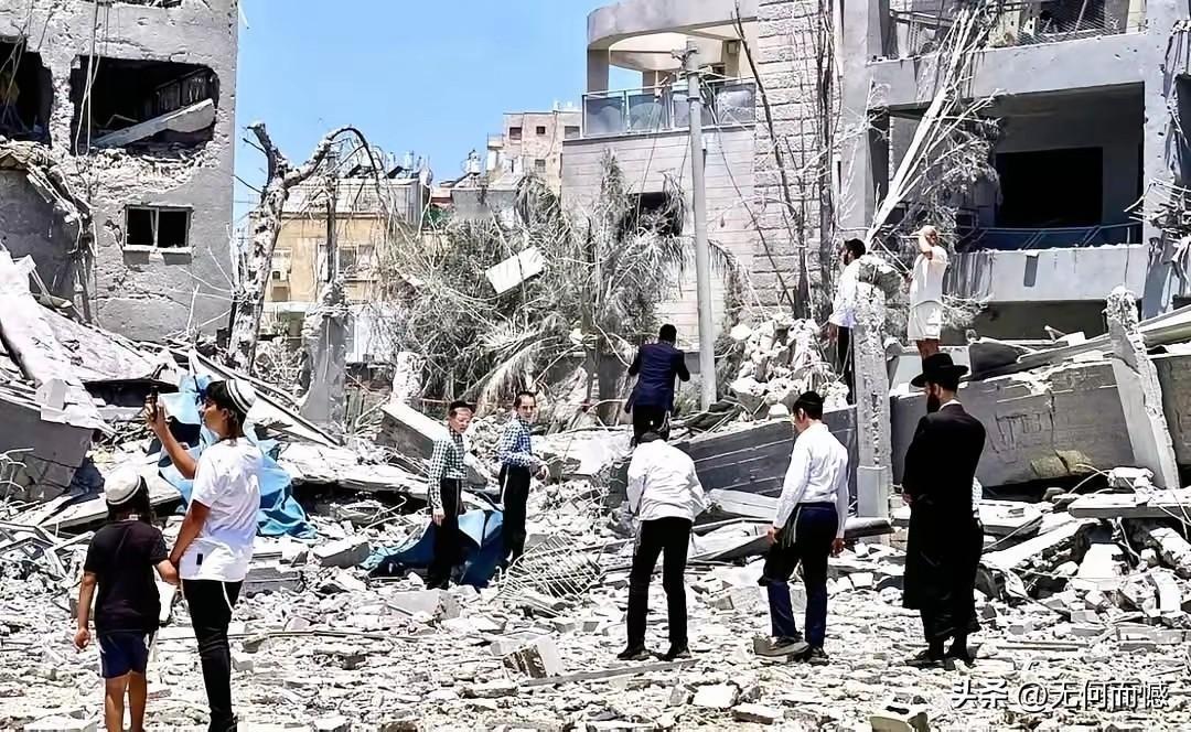 特拉维夫的居民区，被炸的也很厉害，无论多么坚固的楼房，在导弹的面前都是不堪一击的