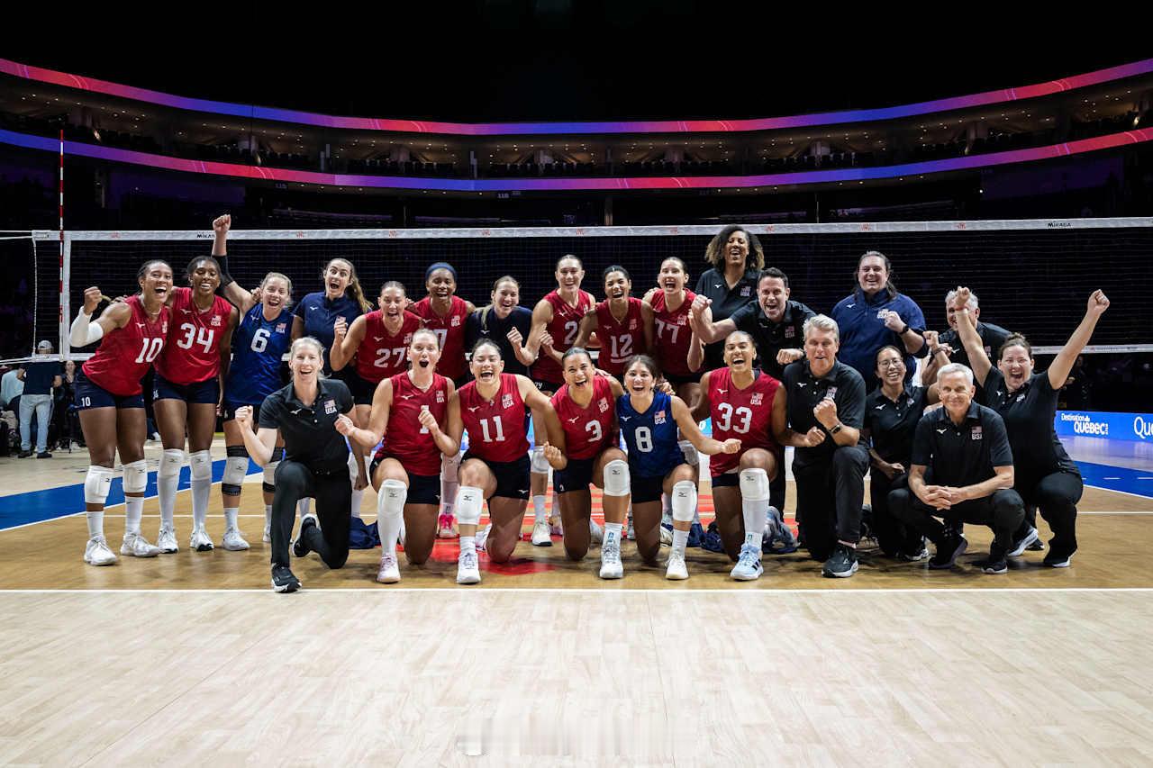 【国家女排联赛美国3-0轻取德国】2026世界女排联赛国家女排联赛 6月7日魁北