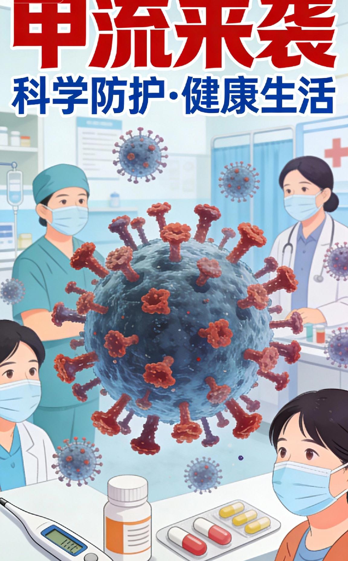 甲流又开始活跃了，这次症状藏得更深了！医生特别强调：不发烧也可能已经被感染了，要