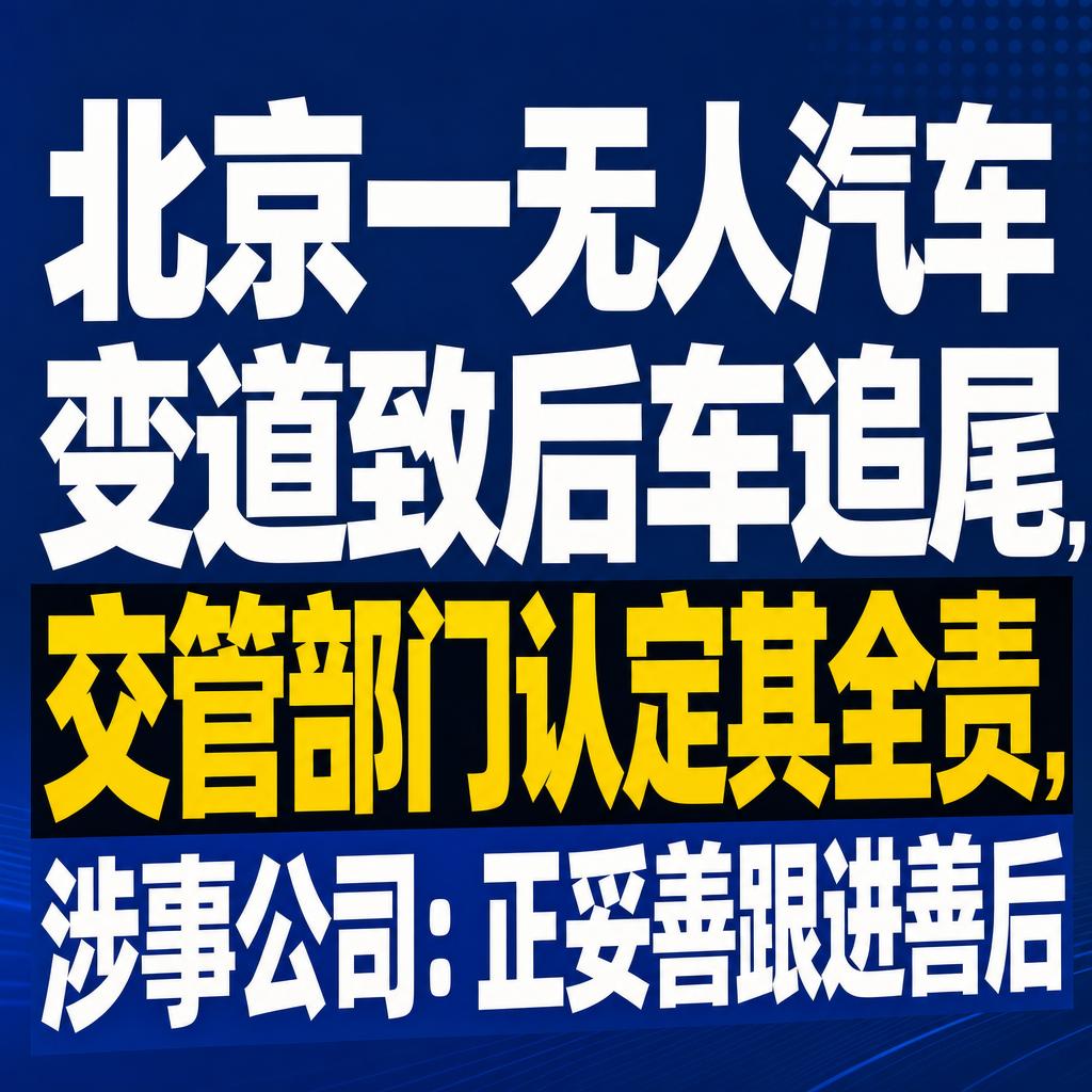 无人车吃罚单：规则公平责任逐步厘清
无人车也吃罚单了。
6月1日傍晚，北京亦庄一