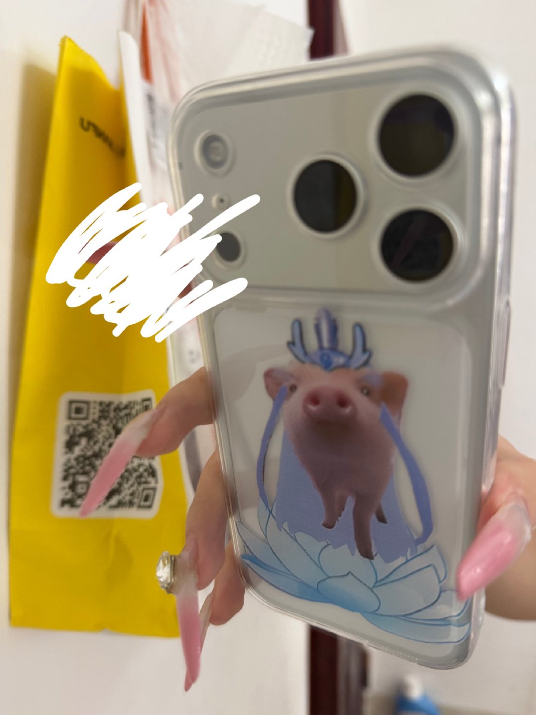 给我买的手坤壳。乐乐。 