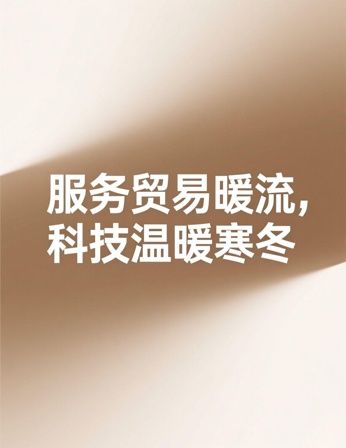 早上刷新闻，看到前十个月服务贸易数据，增长挺稳的，尤其是知识密集型服务那部分。数