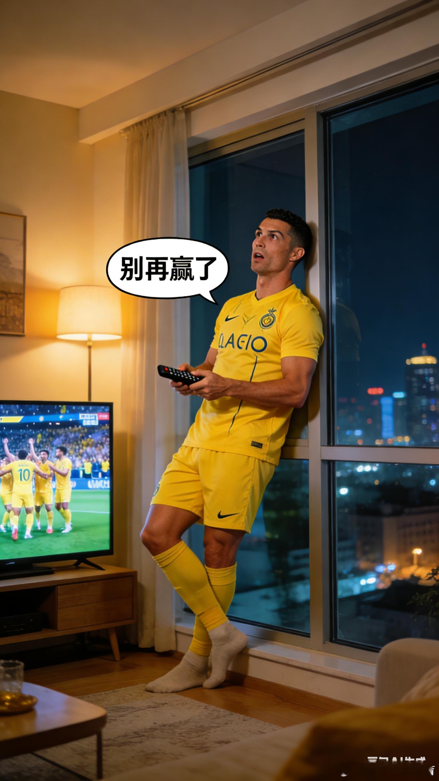 利雅得胜利2比0吉达联合C罗连场罢赛，利雅得胜利进攻也不便秘了，再次尝到了赢球的