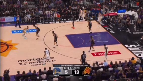 伊戈达罗今天顶替马威的位置发挥奇效。从防守角度来看，这个调整用来对付勇士非常合理