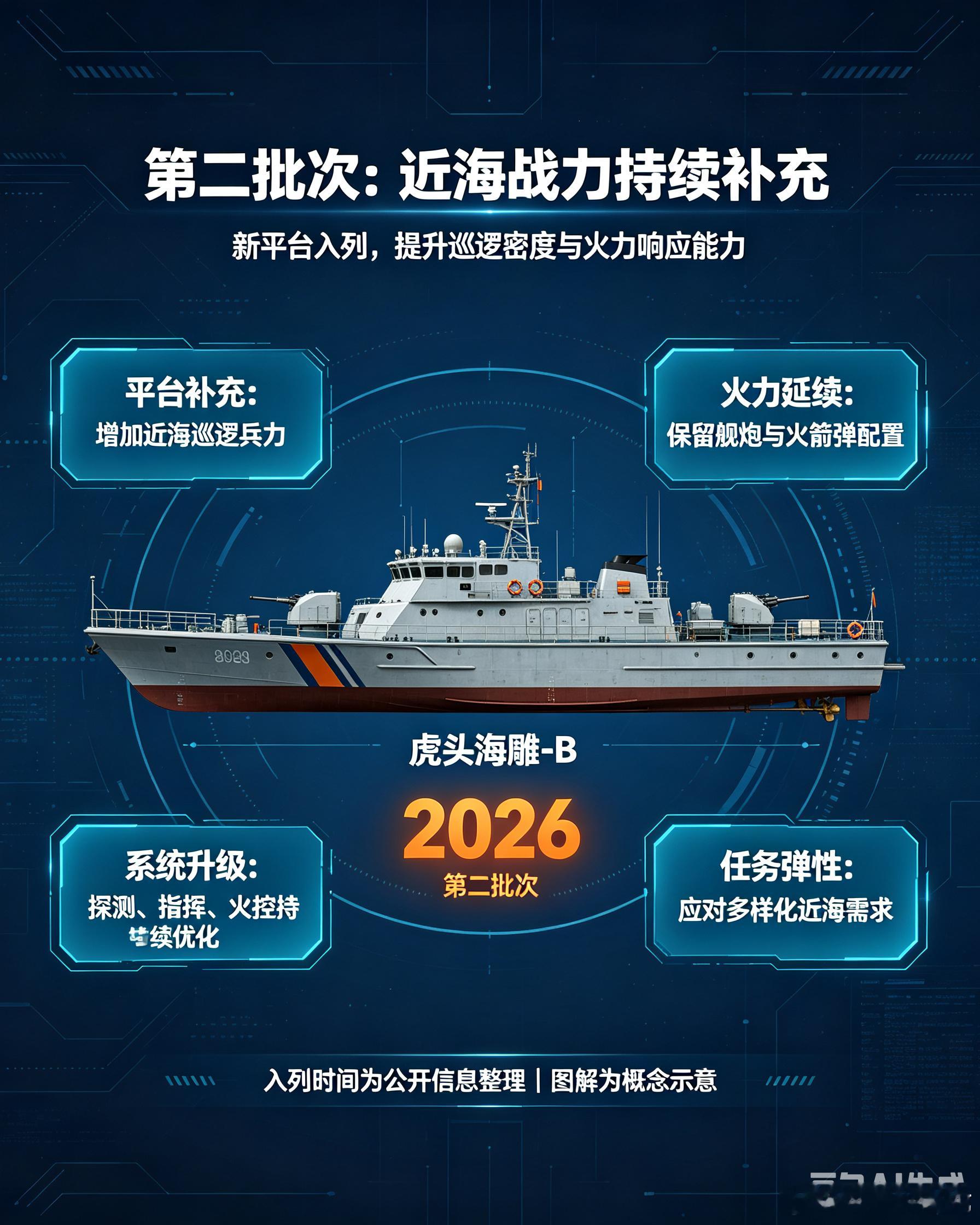 韩国230吨级「虎头海雕-B」巡逻艇｜近海高速作战载具解析作为韩国近海主力高速作