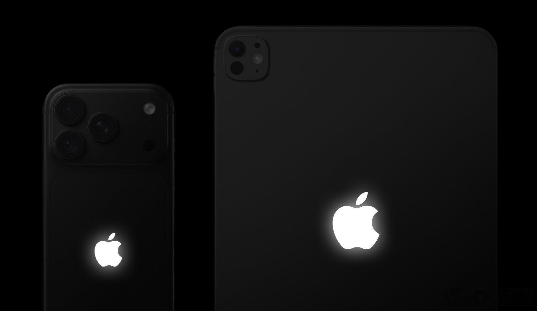 假如发光Apple标志登陆iPhone和iPad Pro……[思考] ​ ​​​