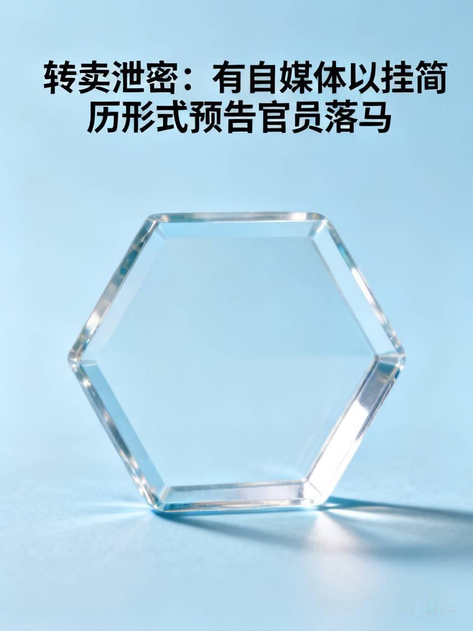 【转卖泄密：有自媒体以挂简历形式预告官员落马】
    半月谈近期曝光的一条涉腐