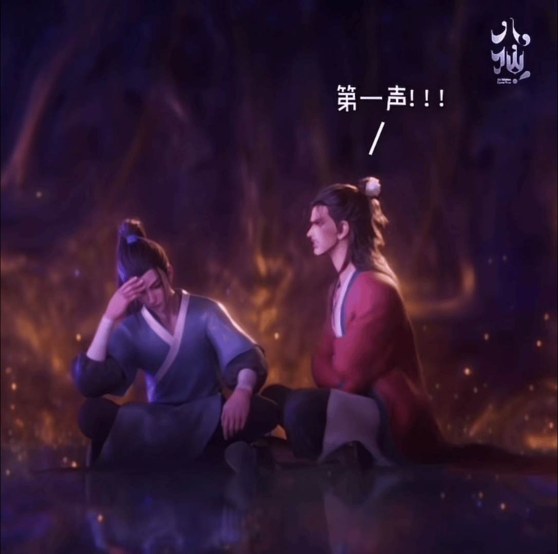 被师兄拍一下脑袋就转一个完整的圈，好呆萌好Q弹一绿豆饼……我不行了产儿咋这么可爱