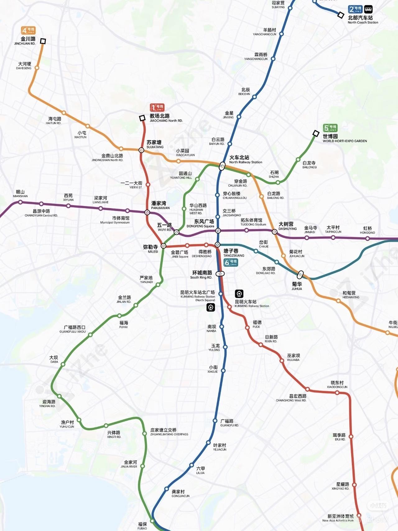 昆明地铁建设进度备受关注。6号线3期似会比1号线西北延、2号线南延更早开通。从过