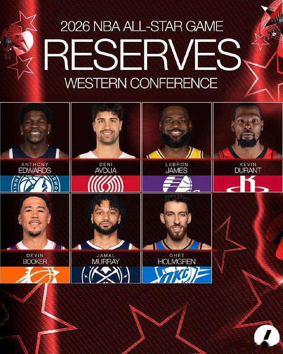 继续刷新纪录！詹姆斯生涯第22次入选全明星，历史第一！詹姆斯入选2026NBA全