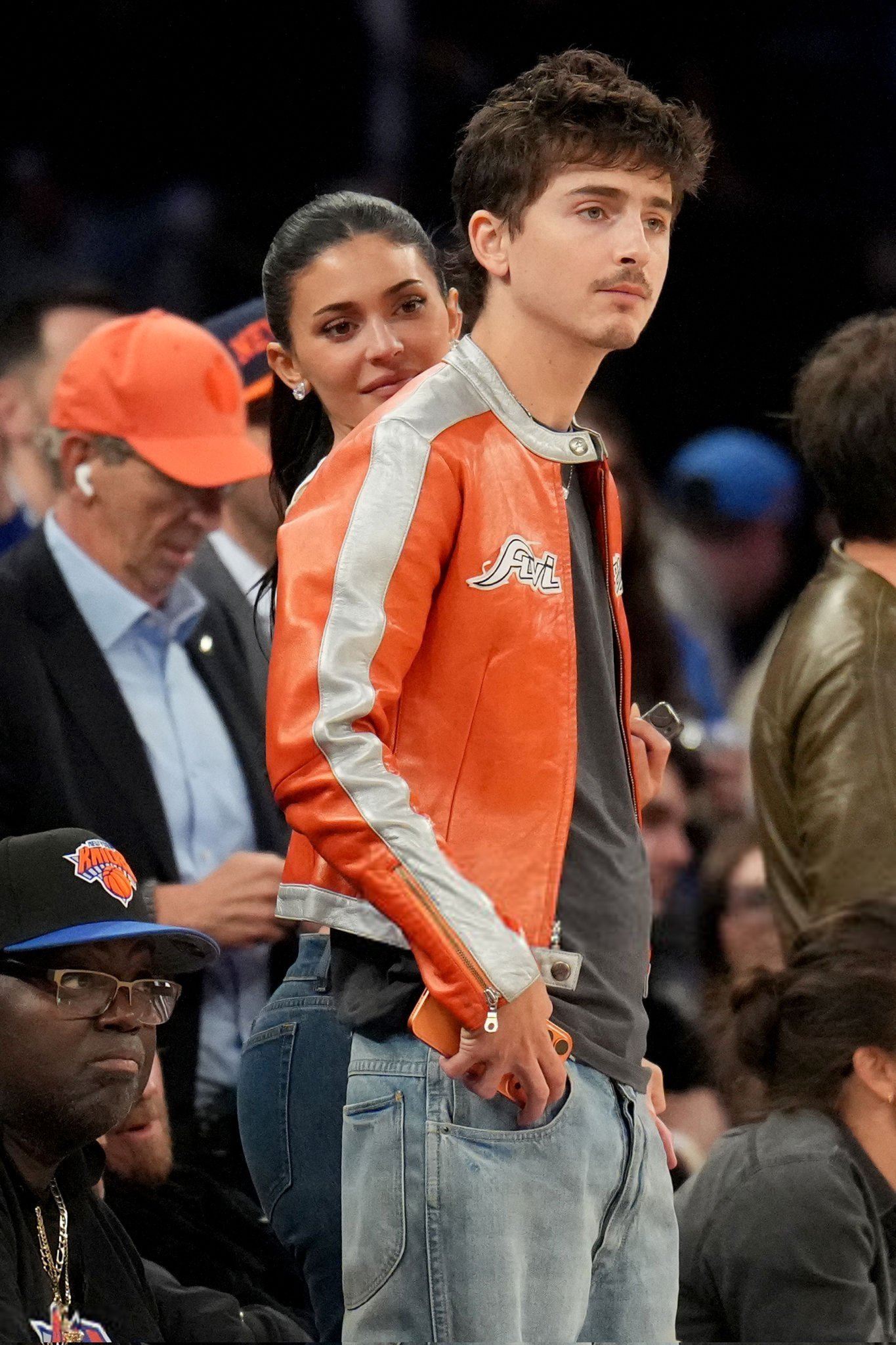 甜茶Timothee Chalamet 和女友金小妹Kylie Jenner 现